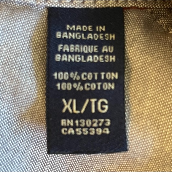 Wrangler Flannel Mens XL Red Plaid Cotton Long Sleeve Button Up Workwear - Picture 5 of 7